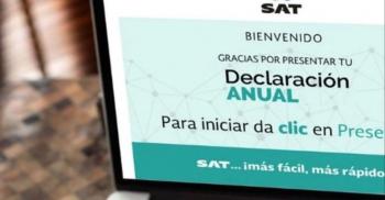 SAT recuerda fecha límite para declaración anual 2026 y beneficios fiscales