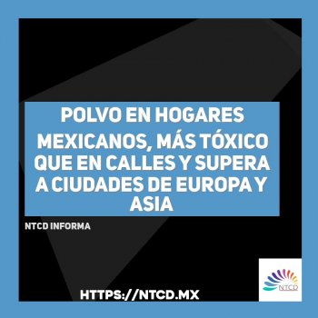 Polvo en hogares mexicanos, más tóxico que en calles y supera a ciudades de Europa y Asia