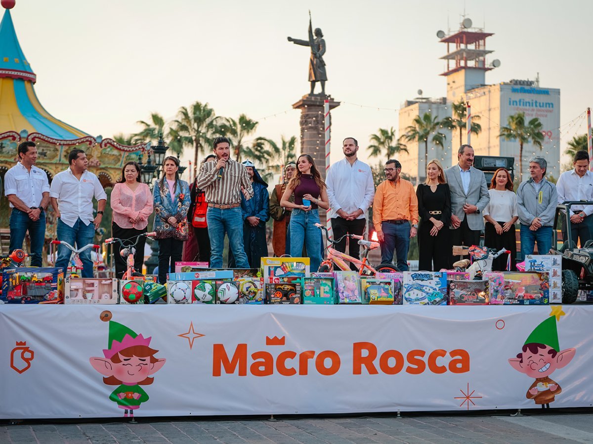 Gobernador y Titular de AMAR a Nuevo Le&oacute;n celebran D&iacute;a de Reyes con Macro Rosca de 450 metros