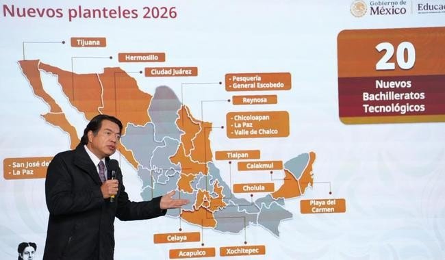 SEP presenta Plan Integral del Bachillerato 2026 con 202 acciones y m&aacute;s de 65 mil nuevos espacios