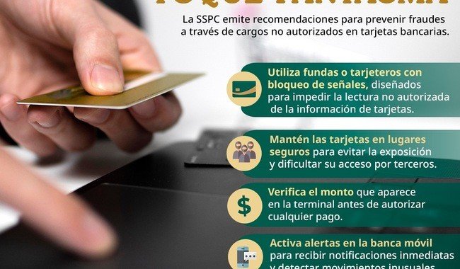 SSPC alerta sobre fraude 'toque fantasma' con tecnolog&iacute;a NFC y emite recomendaciones de protecci&oacute;n