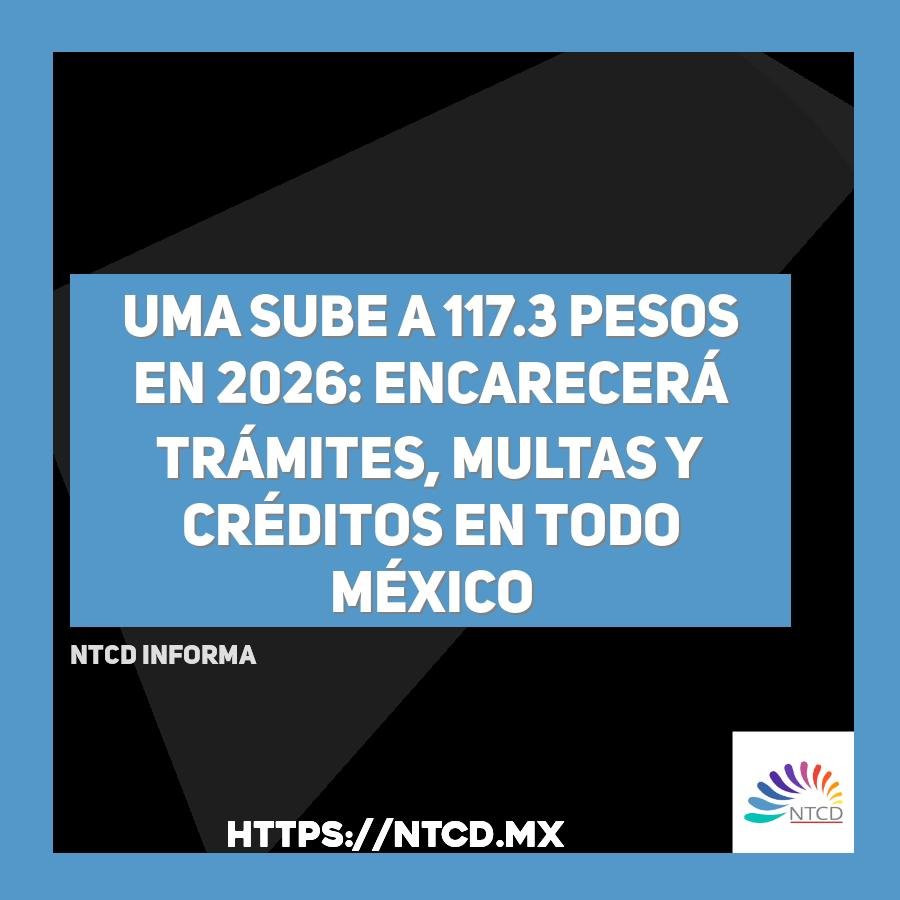 UMA sube a 117.3 pesos en 2026: encarecer&aacute; tr&aacute;mites, multas y cr&eacute;ditos en todo M&eacute;xico