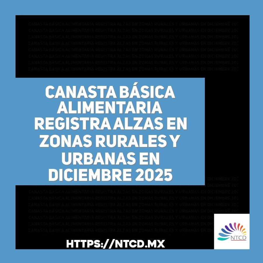 Canasta b&aacute;sica alimentaria registra alzas en zonas rurales y urbanas en diciembre 2025