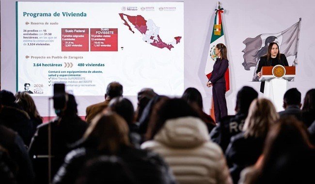 FOVISSSTE anuncia construcci&oacute;n de 20 mil viviendas para 2026 y avances en Programa de Justicia Social