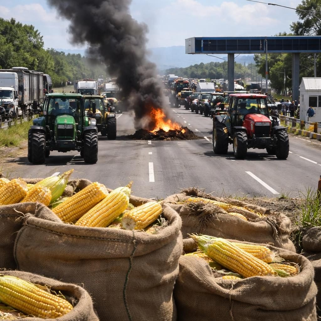 Agricultores sinaloenses bloquean vialidades y liberan casetas exigiendo precio justo para el ma&iacute;z