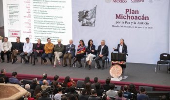 Cultura federal presenta Plan Michoacán por la Paz y la Justicia con inversión de 103.3 mdp