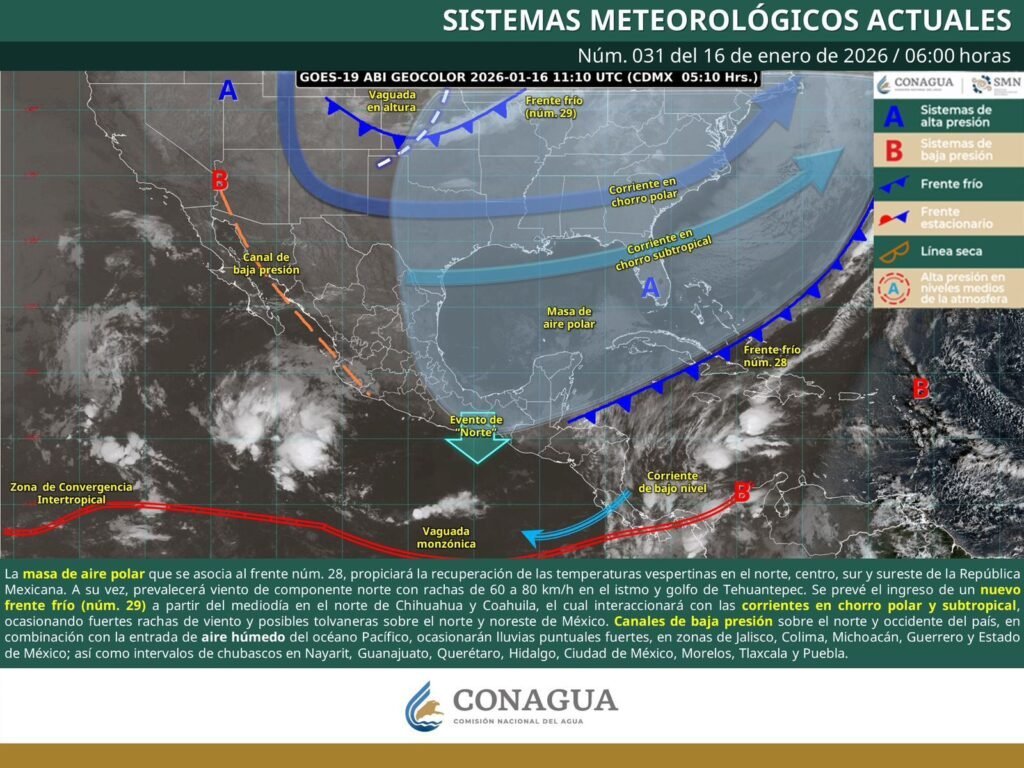 Frente fr&iacute;o 29 generar&aacute; condiciones invernales en Oaxaca este fin de semana