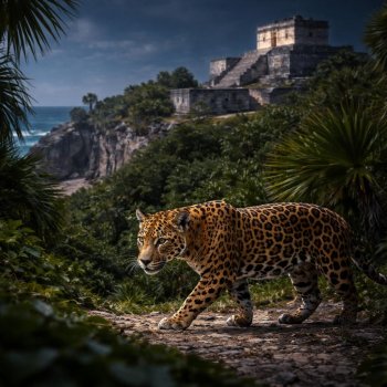 Jaguar avistado cerca de zona arqueológica de Tulum, resultado de acciones de conservación rumbo al Mundial 2026
