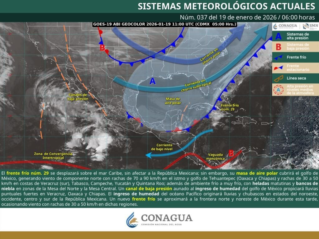 Disminuyen lluvias y vientos en Oaxaca, pero persiste ambiente frío