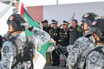 Gobernador David Monreal encabeza toma de protesta del nuevo Coordinador de la Guardia Nacional en Fresnillo