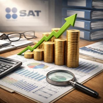SAT reporta aumento del 4.8% en recaudación fiscal para 2025 y anuncia auditorías contra evasión