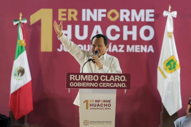 Gobernador de Yucat&aacute;n presenta su Primer Informe en Ticul y declara al sur como prioridad del Renacimiento Maya
