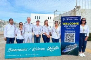 Acapulco recibe al crucero MS Amera con más de mil personas a bordo como parte de los 16 programados para 2026