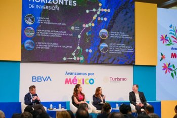 Gobernadora promueve a Quintana Roo como Capital Mundial de las Vacaciones en Foro BBVA Turismo e Inversión 2026