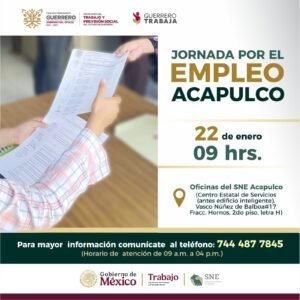Gobierno de Guerrero impulsa vinculaci&oacute;n laboral con m&aacute;s de 170 vacantes en cuatro municipios