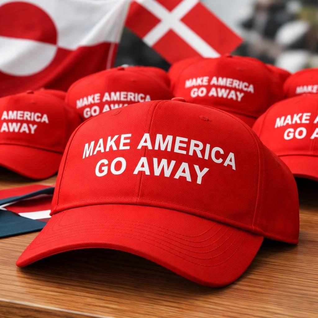 Gorras 'Make America Go Away' se agotan en Dinamarca como s&iacute;mbolo de apoyo a Groenlandia