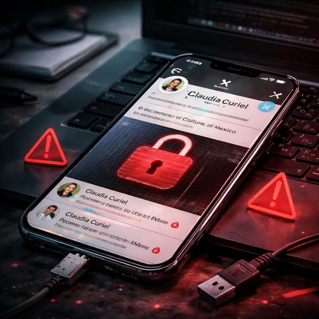 Hackean cuenta oficial de Secretaria de Cultura Claudia Curiel en X; publican enlaces sospechosos