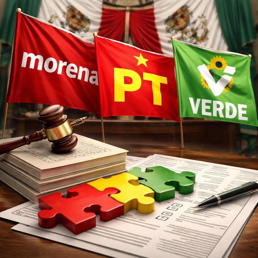 Coordinadores de Morena, PT y Verde priorizan unidad de la 4T en eventual reforma electoral