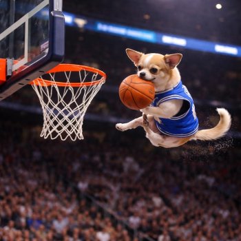 Chihuahua 'Scooby' se vuelve viral tras volcada de 360 grados en show de medio tiempo de la NBA