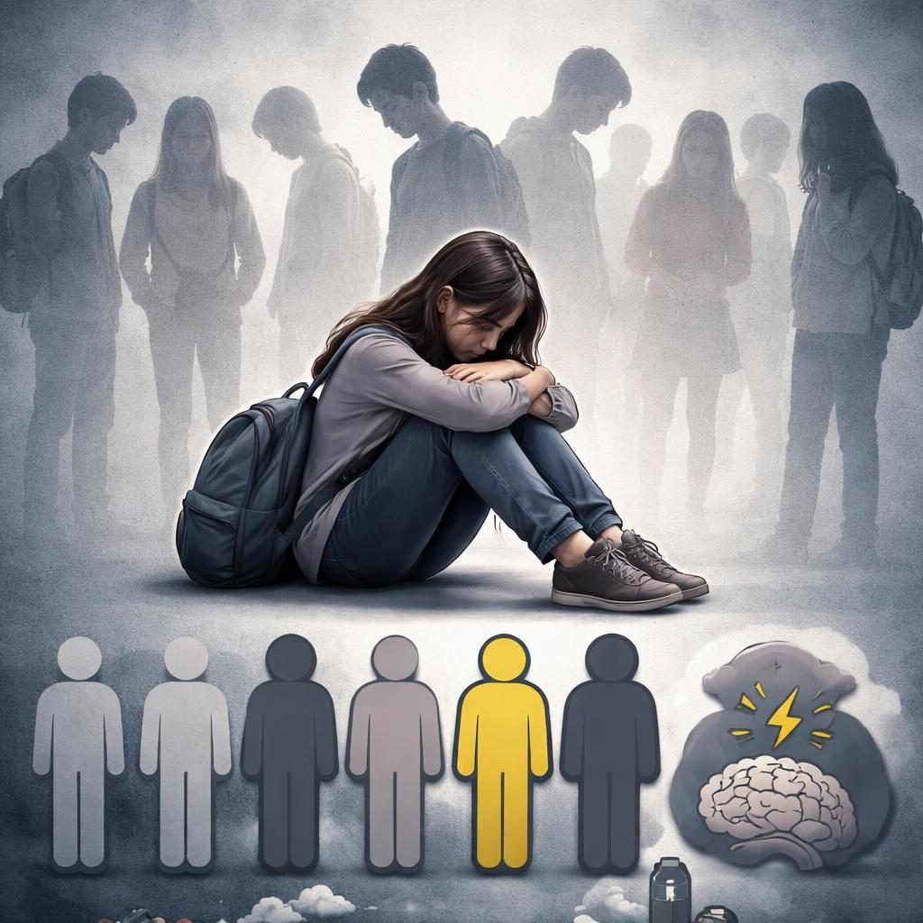 UNAM alerta: Uno de cada siete adolescentes en M&eacute;xico padece depresi&oacute;n o ansiedad