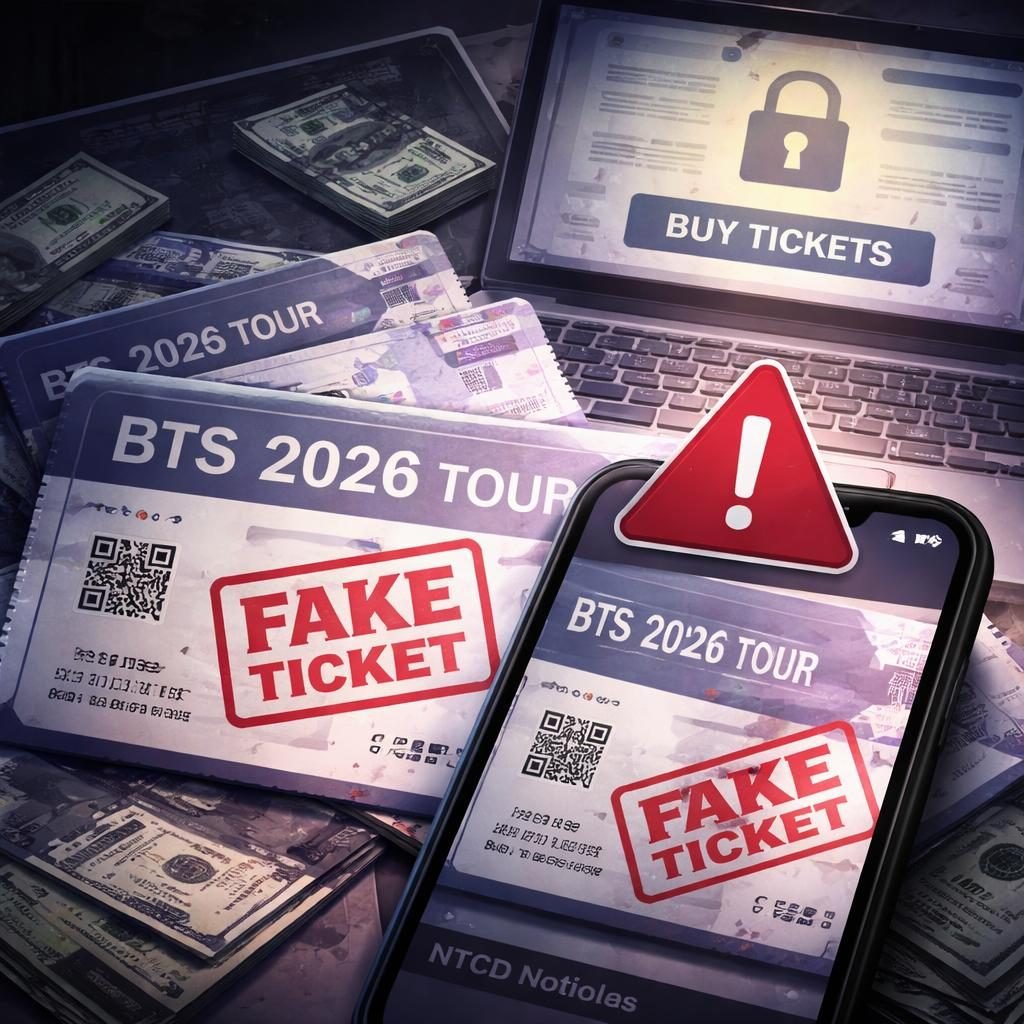 Weverse alerta sobre sitios falsos que venden boletos ap&oacute;crifos para la gira de BTS 2026