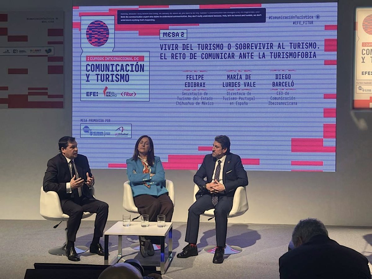 Chihuahua participa en Cumbre Internacional de Comunicación y Turismo en FITUR 2026