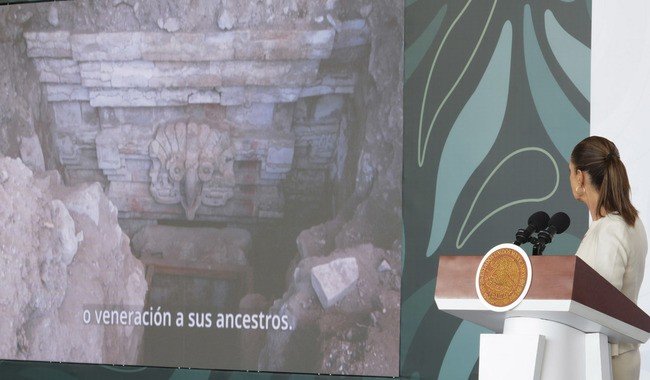 Sheinbaum anuncia hallazgo de la Tumba 10 de Huitzo, el descubrimiento arqueol&oacute;gico m&aacute;s relevante de la &uacute;ltima d&eacute;cada