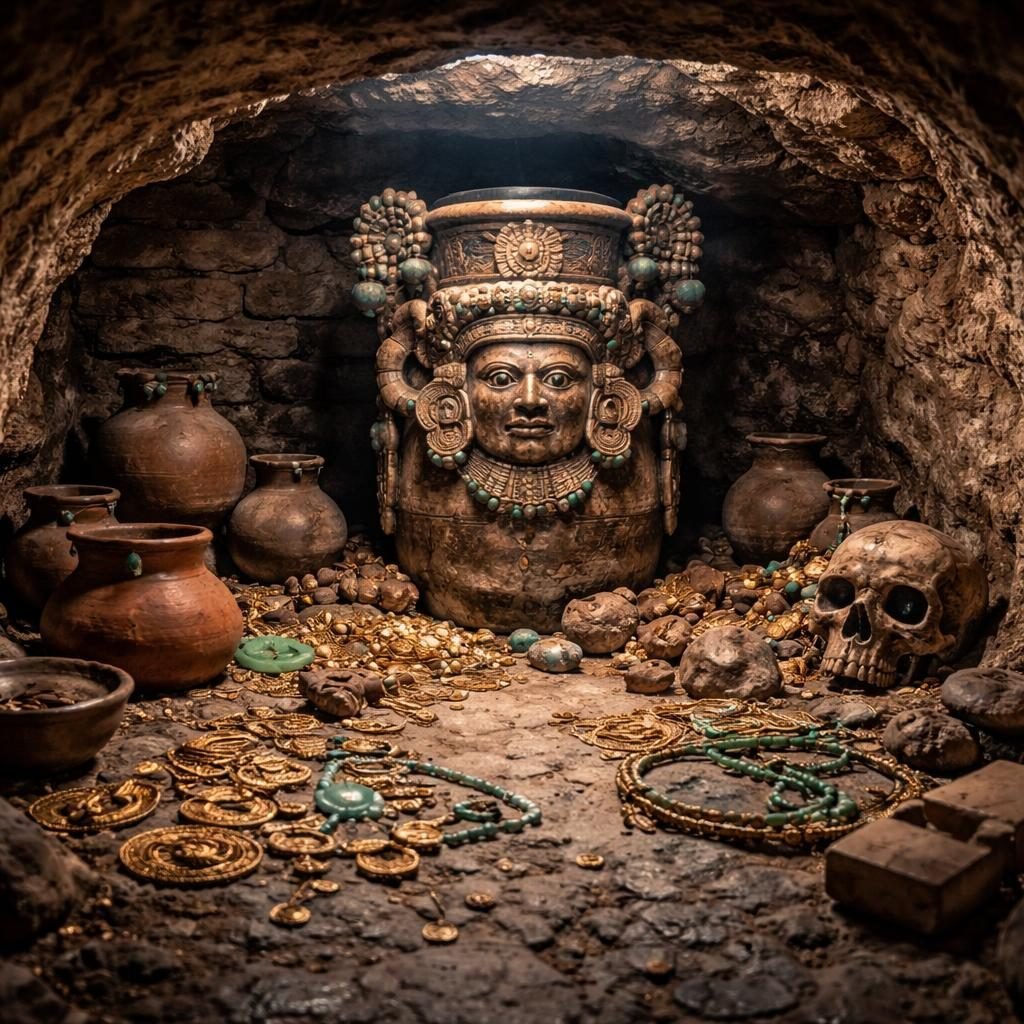 Sheinbaum destaca hallazgo de tumba zapoteca del año 600 en Oaxaca como el más relevante de la década