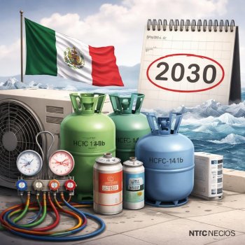 México establece límites para hidroclorofluorocarbonos rumbo a su eliminación total en 2030