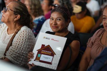 Presidenta Sheinbaum entrega 200 viviendas nuevas del Infonavit en Veracruz