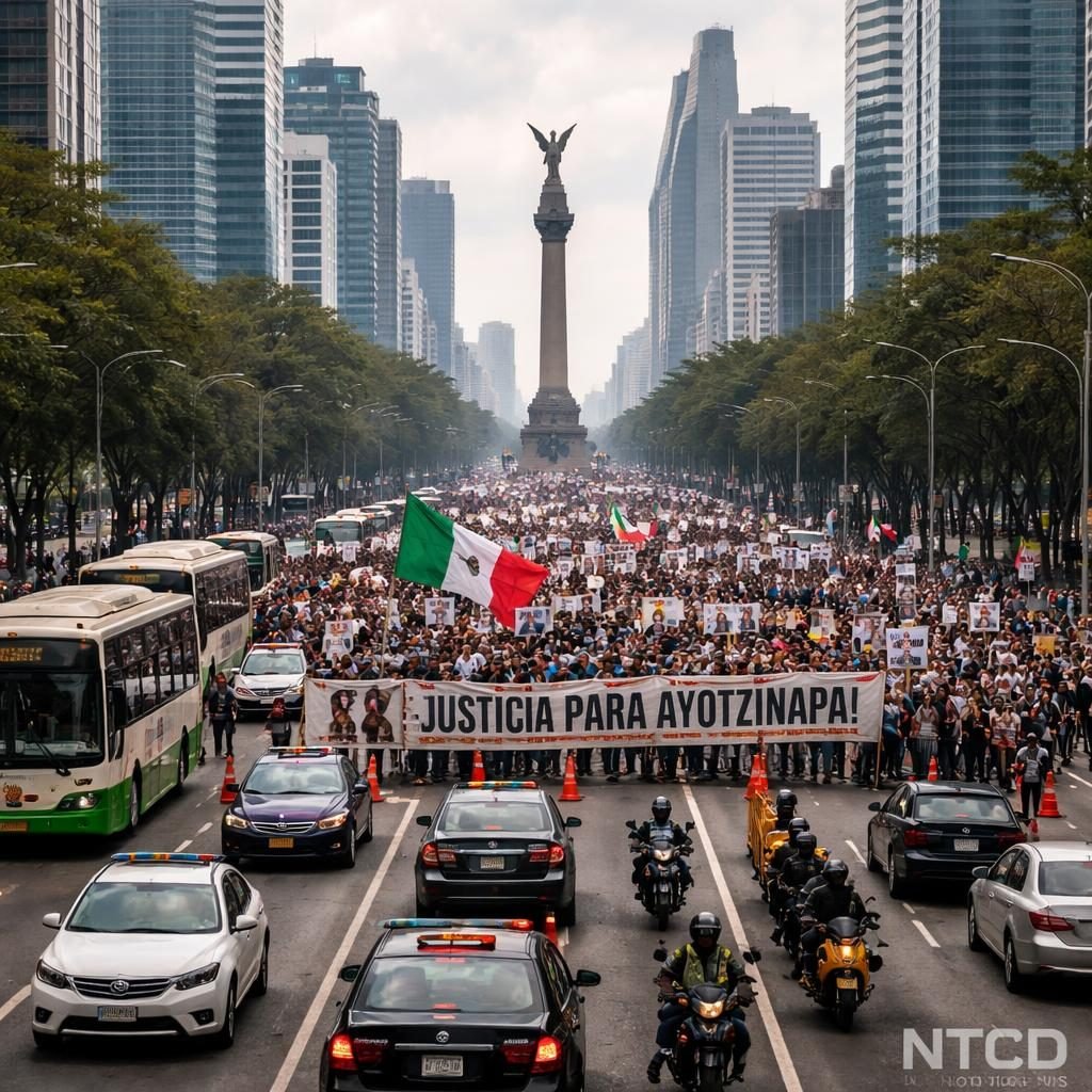 Marcha por Ayotzinapa y múltiples movilizaciones afectarán movilidad en CDMX este lunes