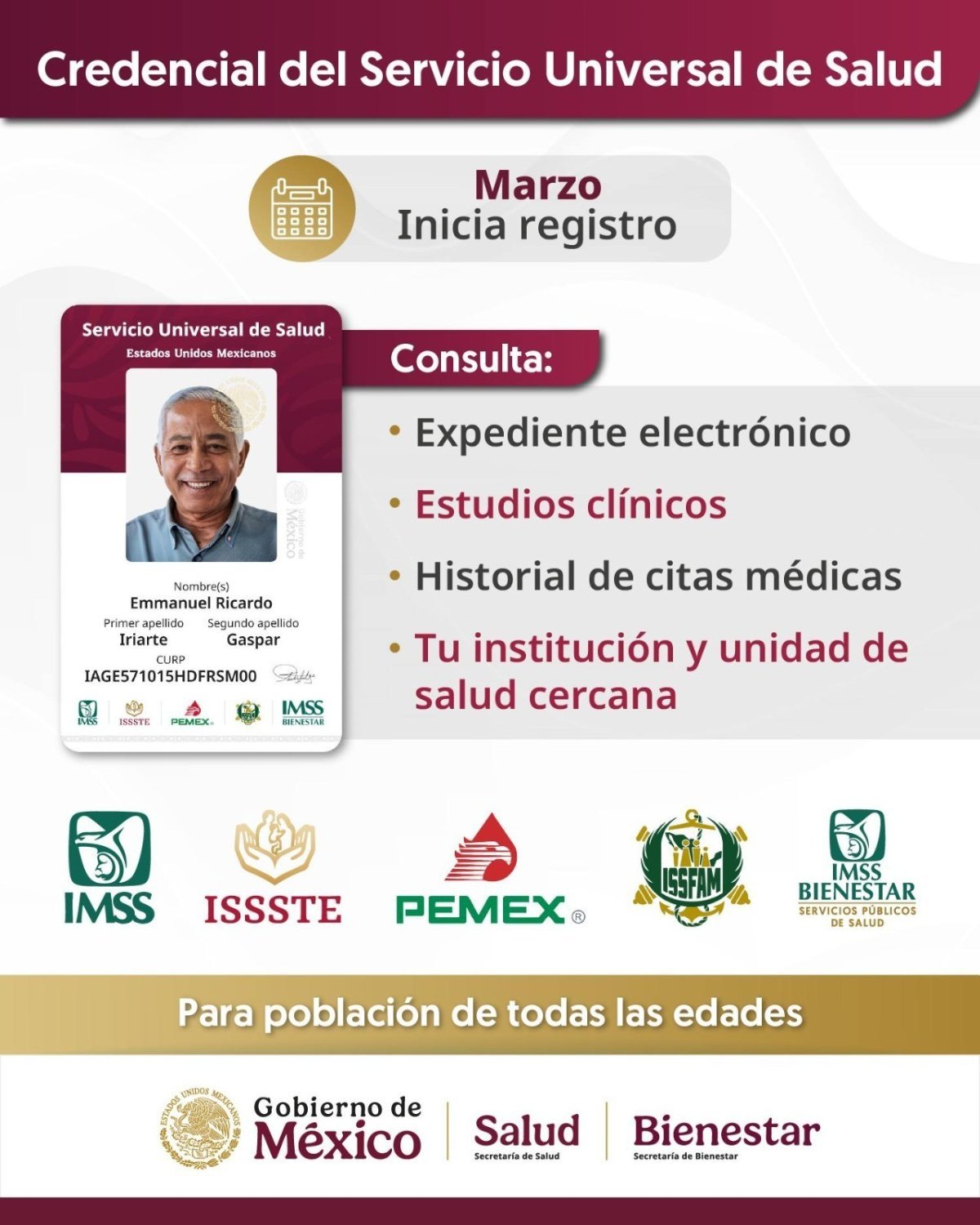 Gobierno inicia credencializaci&oacute;n universal de salud en Colima y otros estados