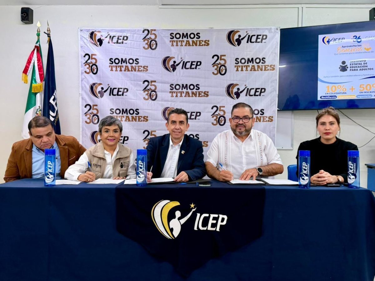 IEEA e ICEP firman convenio para combatir rezago educativo en Colima