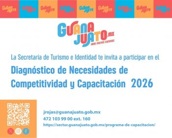 Turismo de Guanajuato convoca a diagnóstico para profesionalización del sector 2026