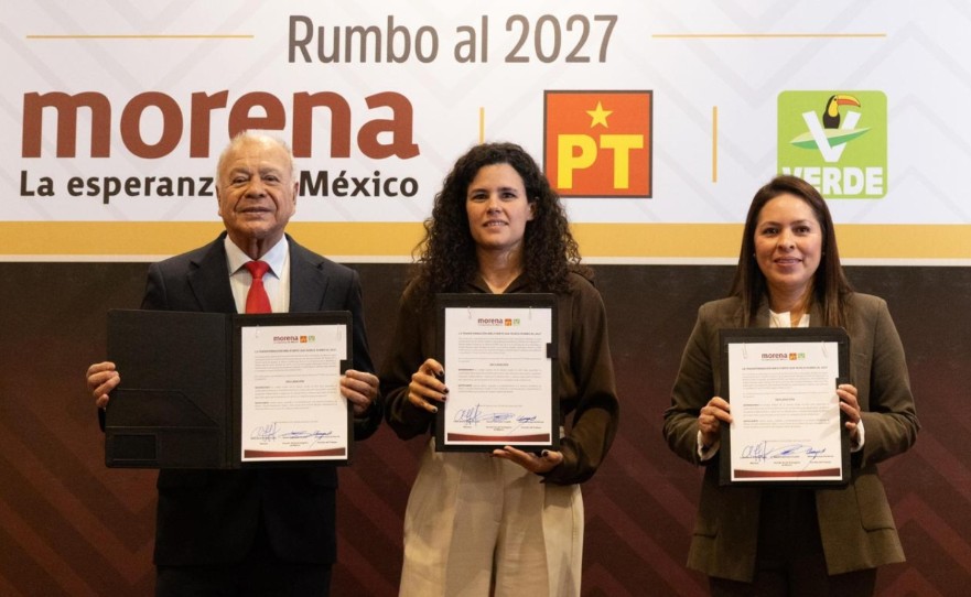 Morena, PT y PVEM renuevan coalici&oacute;n rumbo al 2027 para consolidar la continuidad de la transformaci&oacute;n