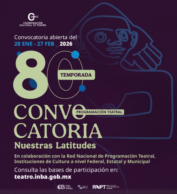INBAL lanza convocatorias para integrar la Temporada 80 de teatro en el Centro Cultural del Bosque