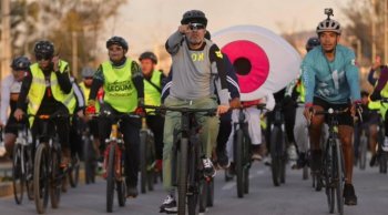 Gobernador estrena ampliación de avenida Amalia Solórzano en Morelia con rodada ciclista