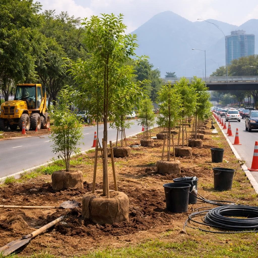 Bosques Ciudadanos avanza en Gonzalitos con m&aacute;s de 60 &aacute;rboles nativos para reverdecer Monterrey