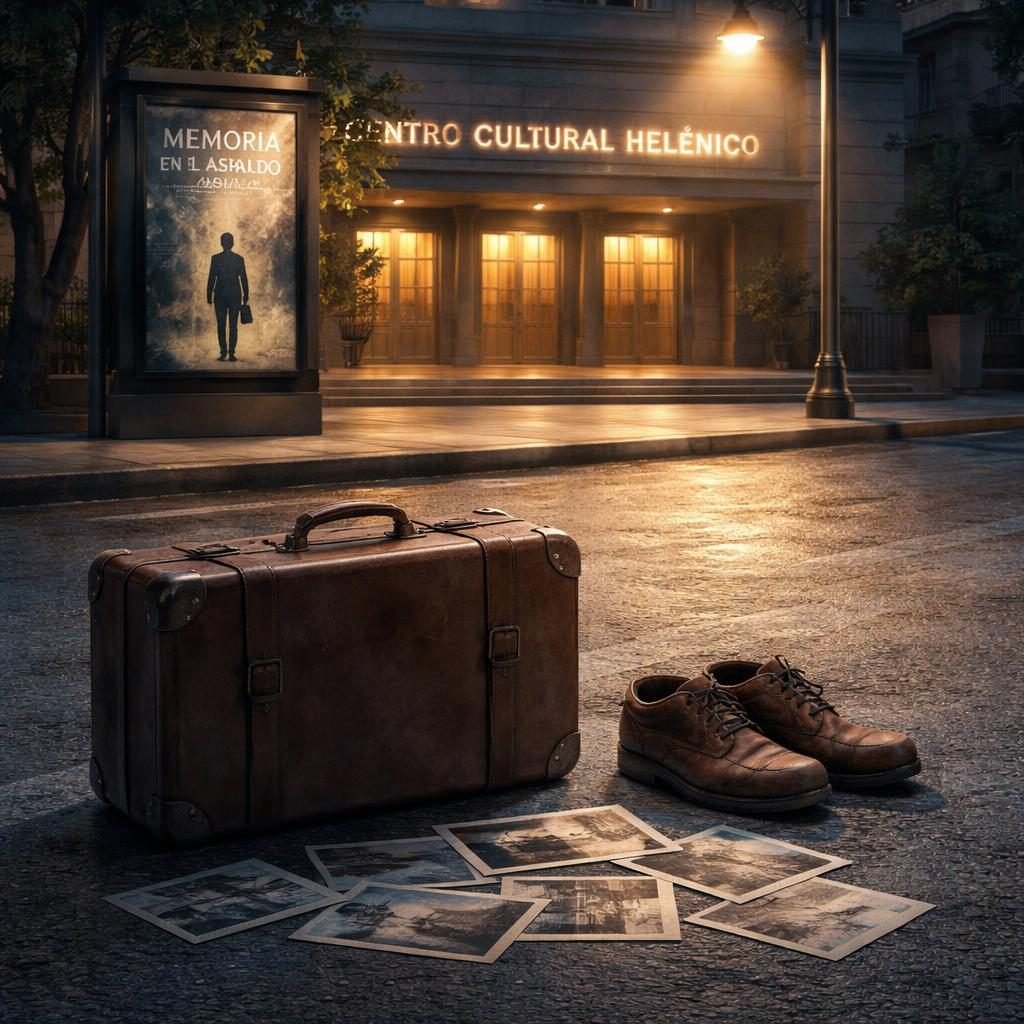 'Memoria en el asfalto': unipersonal de Carlos Ord&oacute;&ntilde;ez aborda la ausencia y la memoria urbana en el Centro Cultural Hel&eacute;nico