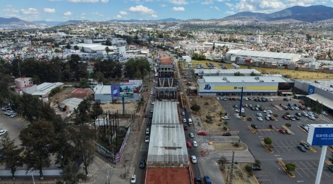 Paso Superior Ferroviario Independencia en Morelia alcanza 79% de avance
