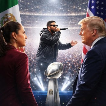 Claudia Sheinbaum elogia show de Bad Bunny en el Super Bowl por su mensaje de unidad, Trump lo critica