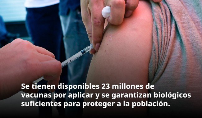México cuenta con 23 millones de vacunas contra sarampión disponibles y garantiza abasto suficiente