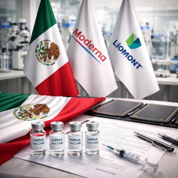 Gobierno de México firma convenio con Moderna y Liomont para producir vacunas de ARN mensajero en el país