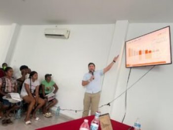 SEFODECO capacita a artesanas y comerciantes de San Marcos en prevención de riesgos por sismos