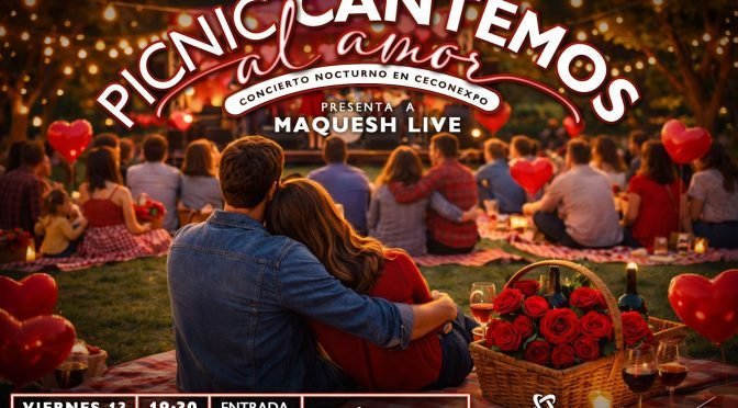 Ceconexpo invita a pícnic gratuito por Día del Amor y la Amistad este viernes 13 de febrero