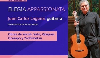 INBAL presenta concierto homenaje a compositores japoneses Toru Takemitsu y Hirokazu Sato con guitarrista Juan Carlos Laguna