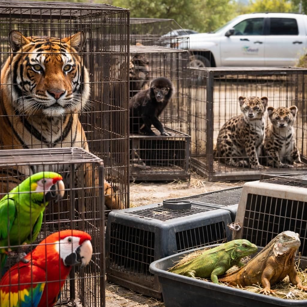 Profepa asegura 44 animales silvestres en predio turístico de Aguascalientes por falta de documentación legal