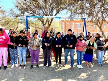 DIF Estatal inaugura parque comunitario en Ojo Zarco, Dolores Hidalgo, para fortalecer convivencia y actividad física