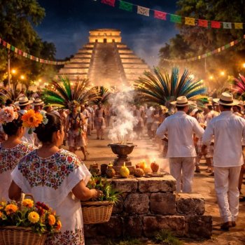 Carnaval de Mérida dedica un día completo a honrar raíces mayas con danzas y vestimenta tradicional