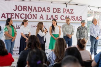 Gobernadora de Colima encabeza Jornada de la Paz en colonia Gustavo Vázquez con apoyo federal